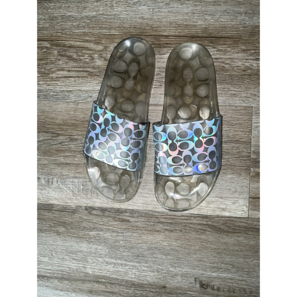 Coach Ugo Signature Rubber Slide Clear Size‎ 9 - Picture 1 of 7